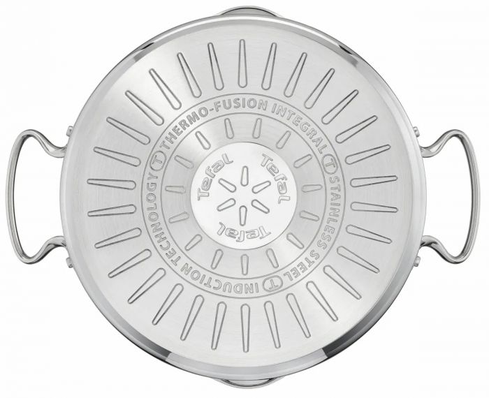 Каструля Tefal DUETTO+, 5л, з кришкою, нержавіюча сталь, скло