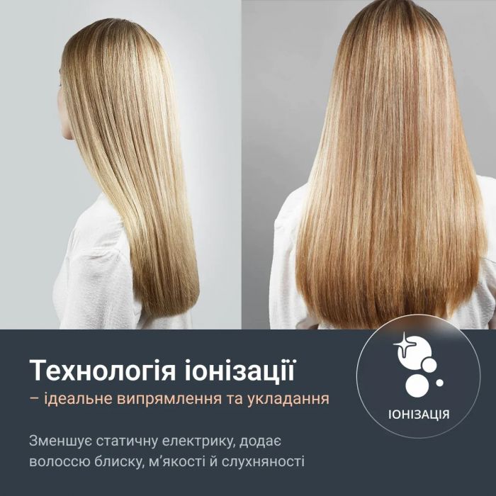 Випрямляч Rowenta Thermoglide, темп.режимів-5, 150-230С, іонізація, титан, світло-зелений