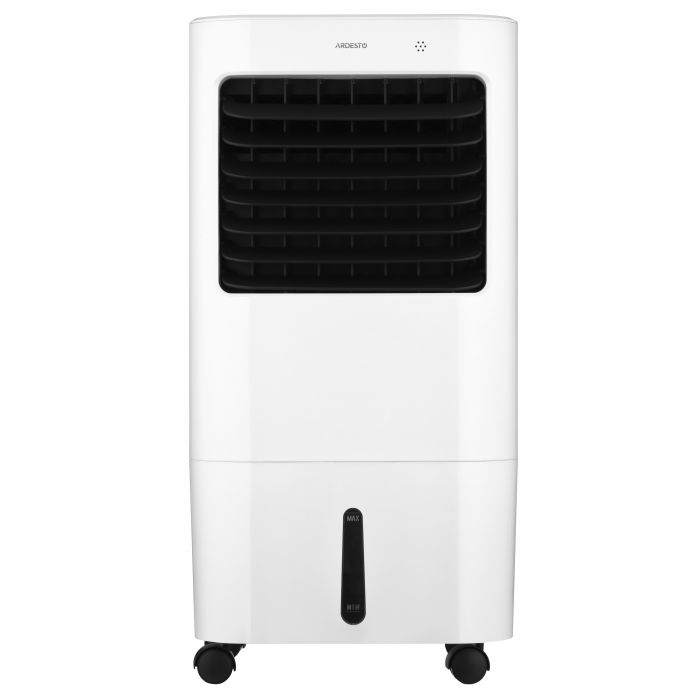 Охолоджувач повітря ARDESTO ACO-B15 3в1 охолоджувач-зволожувач-вентилятор, 15 м2, ел. кер-ня, резервуар 15 л., 410 м3/год, дисплей, таймер, авто вим-ня, пульт дк, біл/чорн