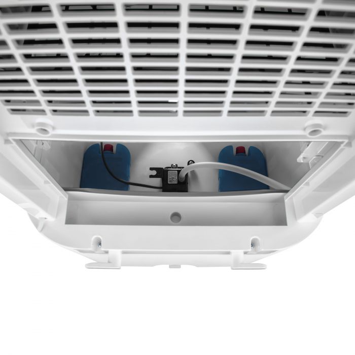 Охолоджувач повітря ARDESTO ACO-B15 3в1 охолоджувач-зволожувач-вентилятор, 15 м2, ел. кер-ня, резервуар 15 л., 410 м3/год, дисплей, таймер, авто вим-ня, пульт дк, біл/чорн