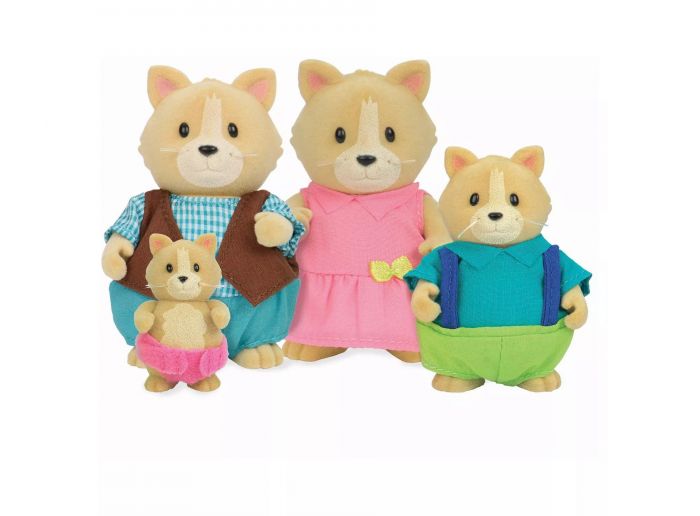 Набір фігурок Li'l Woodzeez Сім'я Котиків 4од