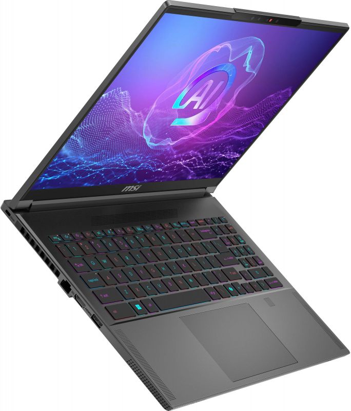Ноутбук MSI Creator A16 AI+ A3XVGG 16 UHD, Ryzen AI 9 HX 370, 32GB, F2TB, NVD4070-8, W11P, сірий