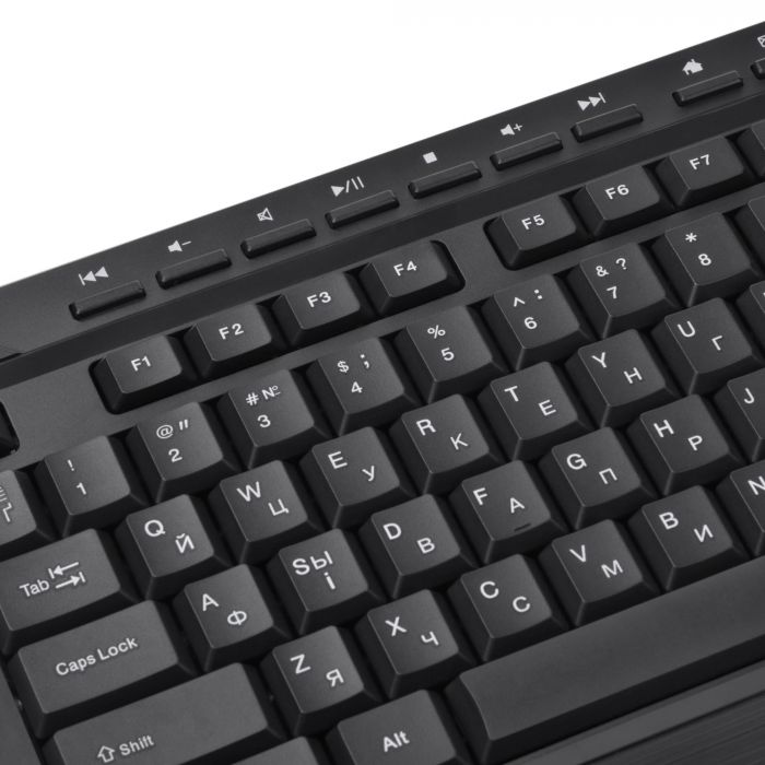 Комплект клавіатура та миша 2E MK410 WL, EN/UK/RU, чорний