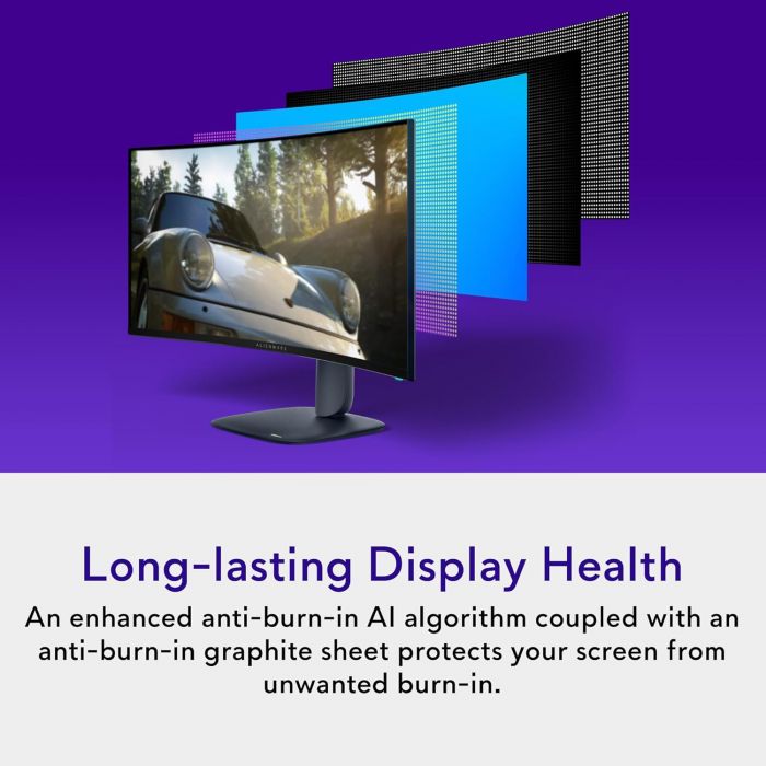 Монітор DELL 34" AW3425DW 2xHDMI, DP, USB, QD-OLED, 3440x1440, 21:9, 240Hz, 0.03ms, DCI-P3 99.3%, CURVED, G-SYNC, FreeSync, AdaptiveSync, HAS, HDR TrueBlack 400