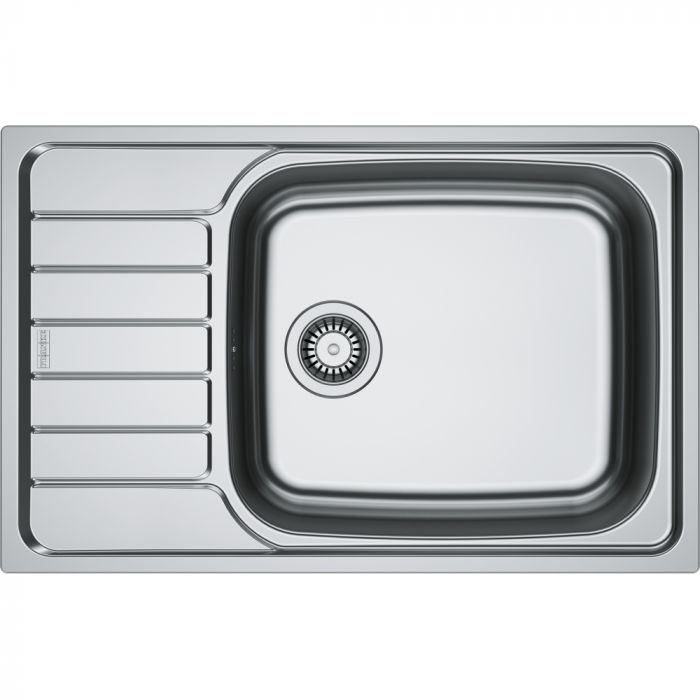Мийка кухонна Franke Spark, нерж.сталь, прямокутник, з крилом, 780х500х160мм, чаша - 1, врізна, оборотна, SKL 611-78 XL, нерж декор Мийка кухонна Franke Spark, нерж.сталь, прямокутник, з крилом, 780х500х160мм, чаша - 1, врізна, оборотна, SKL 611-78 XL, нерж декор