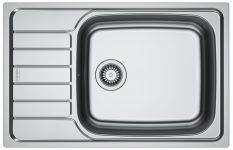 Мийка кухонна Franke Spark, нерж.сталь, прямокутник, з крилом, 780х500х160мм, чаша - 1, врізна, оборотна, SKL 611-78 XL, нерж декор Мийка кухонна Franke Spark, нерж.сталь, прямокутник, з крилом, 780х500х160мм, чаша - 1, врізна, оборотна, SKL 611-78 XL, нерж декор
