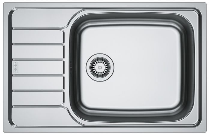 Мийка кухонна Franke Spark, нерж.сталь, прямокутник, з крилом, 780х500х160мм, чаша - 1, врізна, оборотна, SKL 611-78 XL, нерж декор Мийка кухонна Franke Spark, нерж.сталь, прямокутник, з крилом, 780х500х160мм, чаша - 1, врізна, оборотна, SKL 611-78 XL, нерж декор