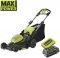 Газонокосарка акумуляторна Ryobi Max Power RY36LM40A-140 36В акб 1х4А·год 40см 50л 25-75мм 18.6кг