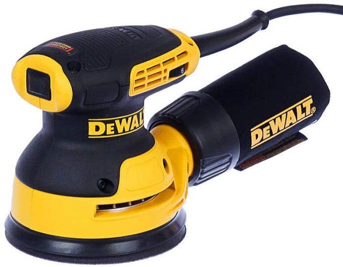 Шліфмашина ексцентрикова DeWalt 280Вт 8000-12000об/хв 125мм амплітуда 2.6мм 1.28кг
