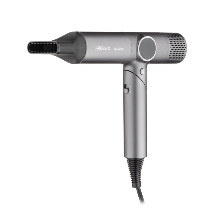 Фен ARDESTO Stein, 1600Вт, 2 швидкості, 4 темп.режима, сірий