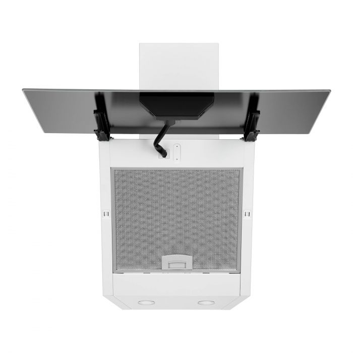 Витяжка ARDESTO похила, 60см, 900м3ч,  скло, 2х1Вт LED, кнопкове, білий