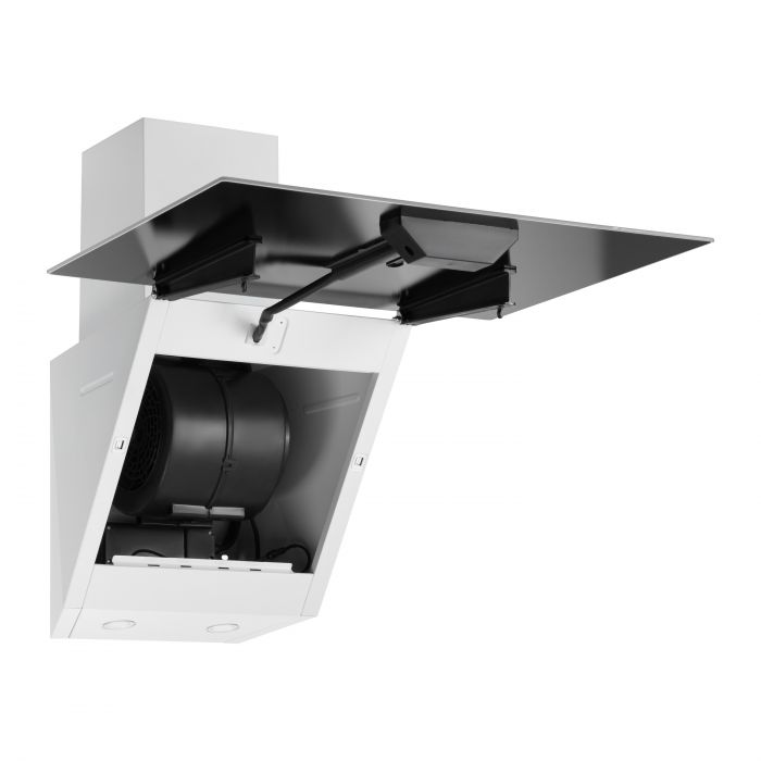 Витяжка ARDESTO похила, 60см, 900м3ч,  скло, 2х1Вт LED, кнопкове, білий