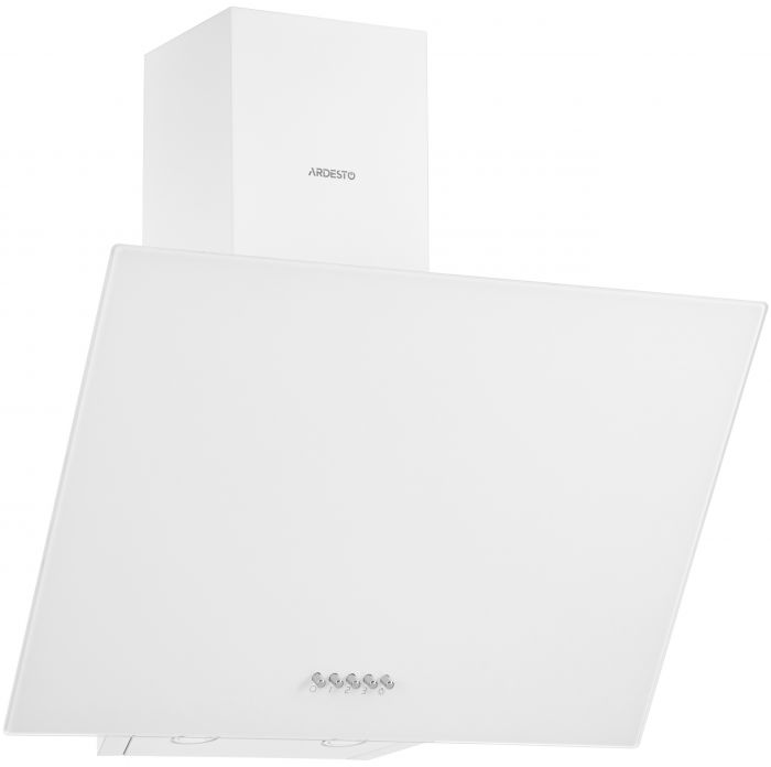 Витяжка ARDESTO похила, 60см, 900м3ч,  скло, 2х1Вт LED, кнопкове, білий