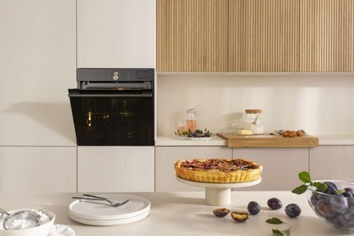 Духова шафа Gorenje електрична, 77л, A+, Wi-Fi, пароварка, дисплей, конвекція, готув. на різн рівнях, чорний