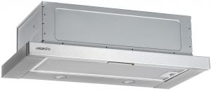 Витяжка ARDESTO телескопічна, 60см, 450м3ч, метал, 2х1Вт LED, кнопкове, нерж