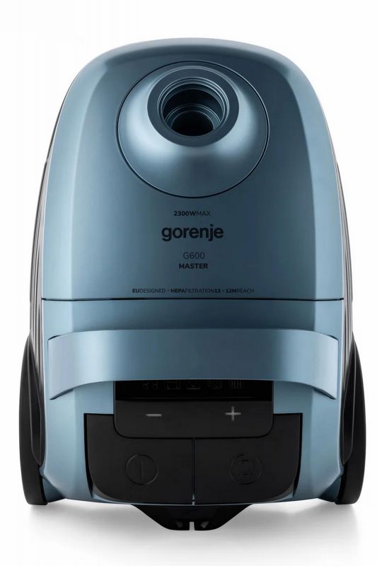 Пилосос Gorenje мішковий, 800Вт, 3л, вага-7.6кг, HEPA, індикатор, телескоп, сенсорне упр, сіро-зелений Пилосос Gorenje мішковий, 800Вт, 3л, вага-7.6кг, HEPA, індикатор, телескоп, сенсорне упр, сіро-зелений