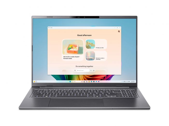 Ноутбук Acer Aspire 16 A16-61M 16" WUXGA+ OLED, AMD R7-350, 32GB, F1GB, UMA, Win11, сірий Ноутбук Acer Aspire 16 A16-61M 16" WUXGA+ OLED, AMD R7-350, 32GB, F1GB, UMA, Win11, сірий