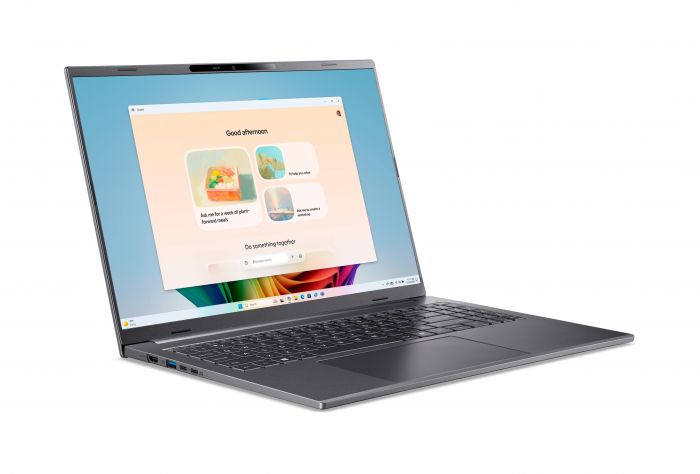 Ноутбук Acer Aspire 16 A16-61M 16" WUXGA+ OLED, AMD R7-350, 32GB, F1GB, UMA, Win11, сірий Ноутбук Acer Aspire 16 A16-61M 16" WUXGA+ OLED, AMD R7-350, 32GB, F1GB, UMA, Win11, сірий