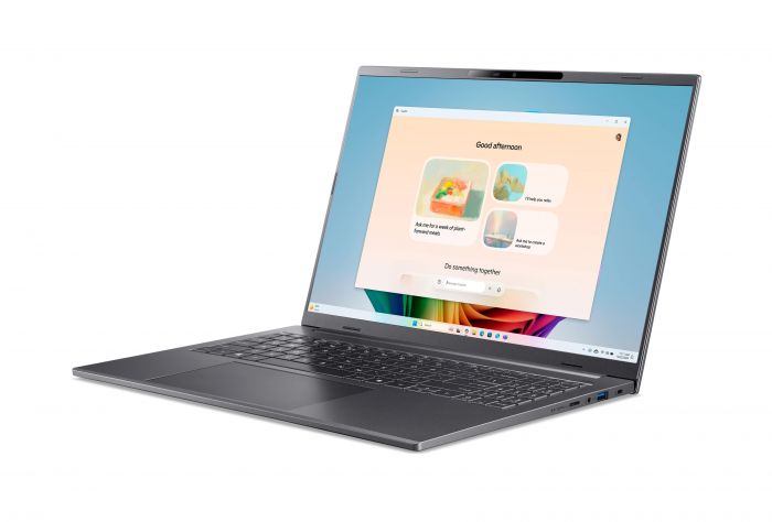 Ноутбук Acer Aspire 16 A16-61M 16" WUXGA+ OLED, AMD R7-350, 32GB, F1GB, UMA, Win11, сірий Ноутбук Acer Aspire 16 A16-61M 16" WUXGA+ OLED, AMD R7-350, 32GB, F1GB, UMA, Win11, сірий