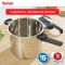 Скороварка Tefal Secure Trendy, 8л, з паровим кошиком, нержавіюча сталь, пластик