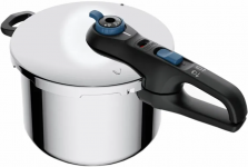 Скороварка Tefal Secure Trendy, 6л, з паровим кошиком, нержавіюча сталь, пластик Скороварка Tefal Secure Trendy, 6л, з паровим кошиком, нержавіюча сталь, пластик