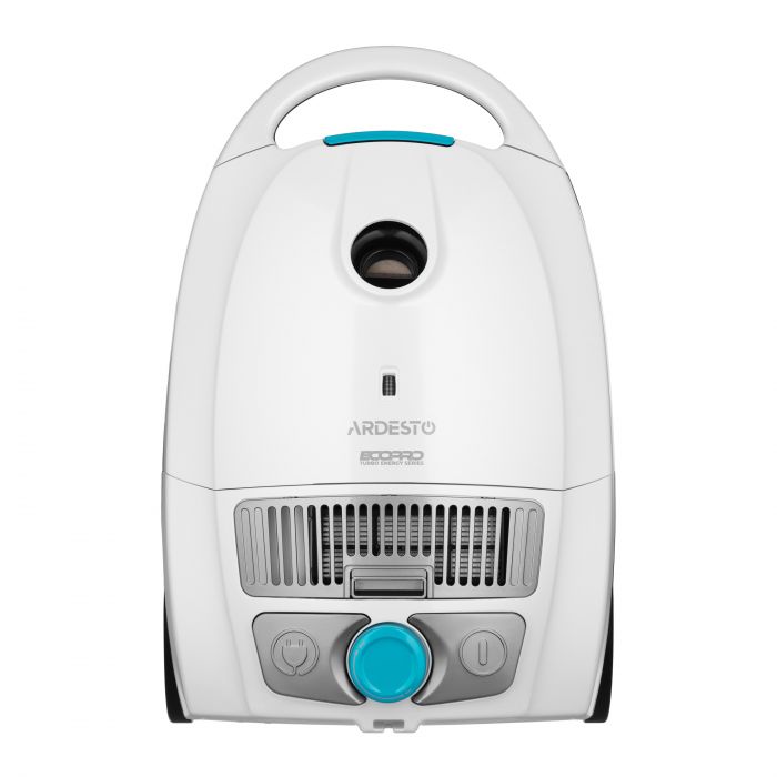 Пилосос ARDESTO мішковий, 800Вт, мішок- 3.5л, HEPA, білий