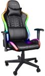 Крісло Trust GXT 716 Rizza, ПУ шкіра, 3D-Armrests, RGB, чорний
