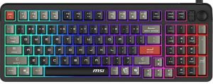 Клавіатура мембранна MSI FORGE GK110 UA 98key, USB-A, EN/UKR/RU, LED, чорний