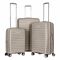 Набір валіз 2E, Aero, поліпропілен, (L+M+S), TSA, 4 колеса, EXP, сіро-коричневий