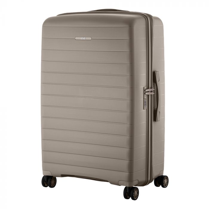 Набір валіз 2E, Aero, поліпропілен, (L+M+S), TSA, 4 колеса, EXP, сіро-коричневий