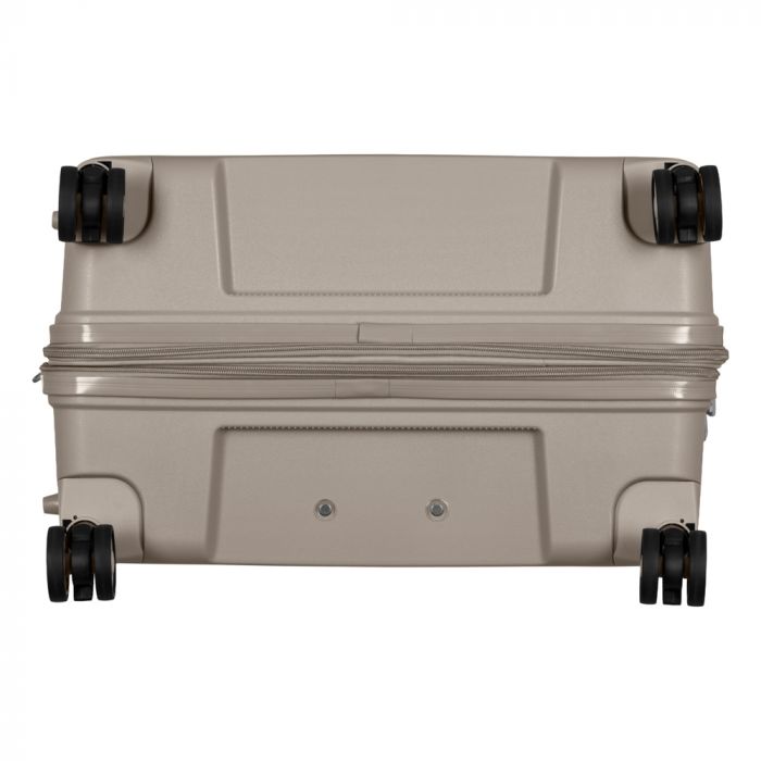 Набір валіз 2E, Aero, поліпропілен, (L+M+S), TSA, 4 колеса, EXP, сіро-коричневий