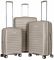 Набір валіз 2E, Aero, поліпропілен, (L+M+S), TSA, 4 колеса, EXP, сіро-коричневий