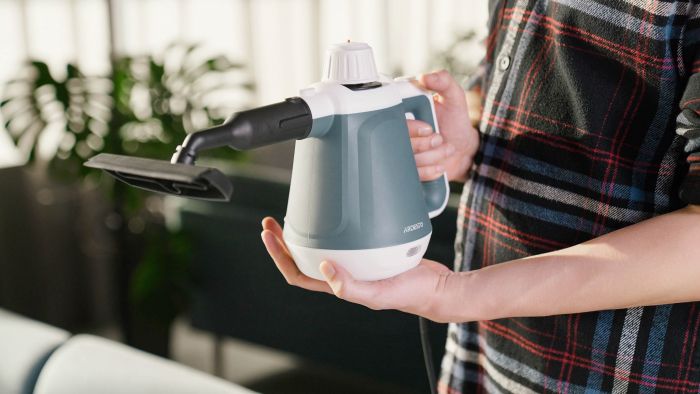 Пароочисник ARDESTO, 1200Вт, 400мл, 3.5Бар, білий+ синій