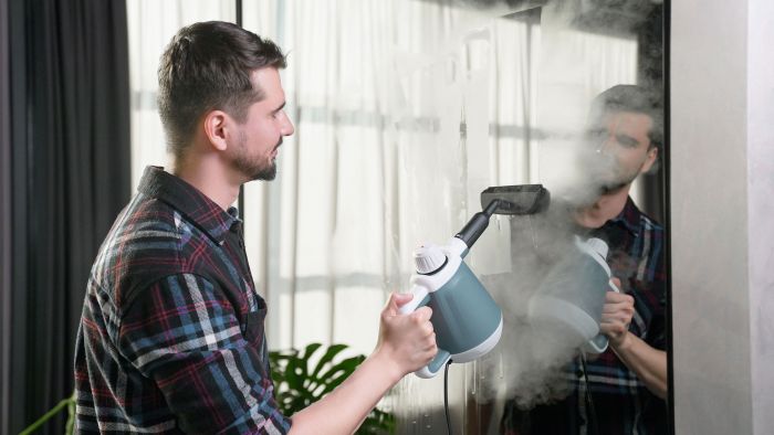 Пароочисник ARDESTO, 1200Вт, 400мл, 3.5Бар, білий+ синій