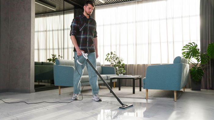 Пароочисник ARDESTO, 1200Вт, 400мл, 3.5Бар, білий+ синій