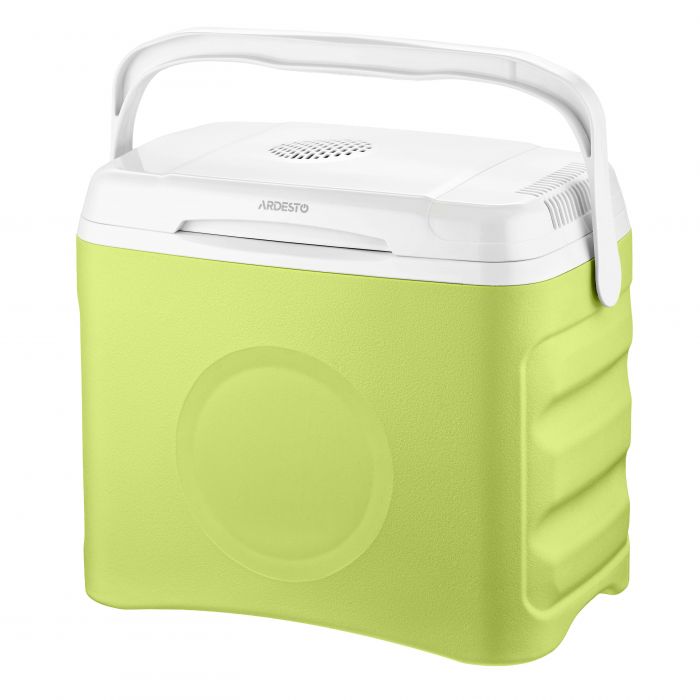 Холодильник дорожній ARDESTO, 2в1, 25л, 220/12В, підігрів 55°C, охолодження 18-20°C, USB-порт, 4.8кг, салатовий