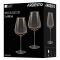 Набір келихів для вина ARDESTO Black Mars Altair 660мл, 2шт, скло, золотистий