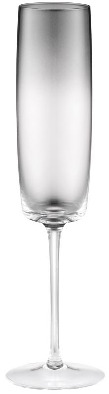 Набір келихів для шампанського ARDESTO Black Mars Mira 270мл, 2шт, скло, сірий