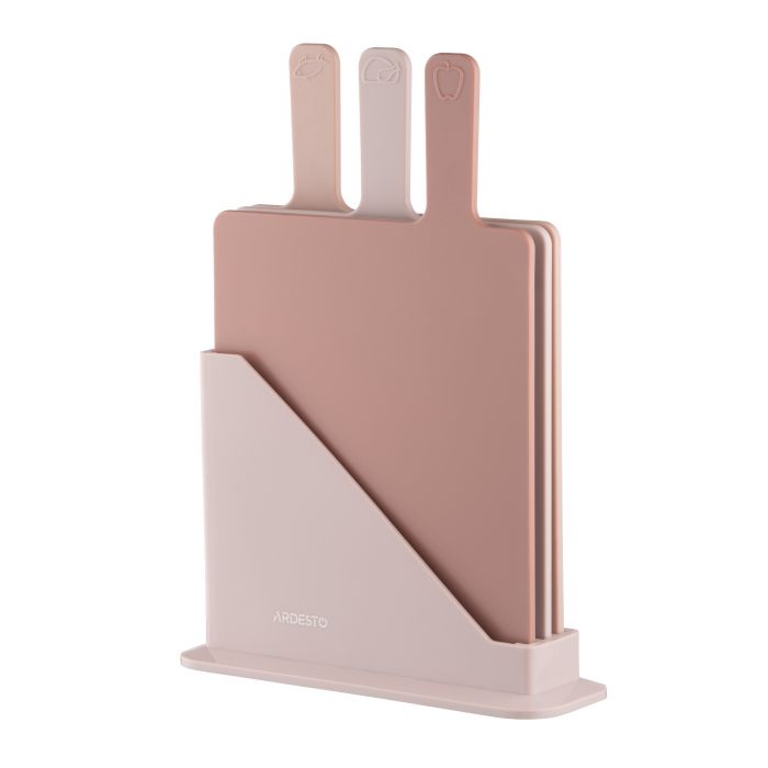 Набір дошок кухонних на підставці ARDESTO Fresh, 3шт, 24.1х33х7.9см, пластик