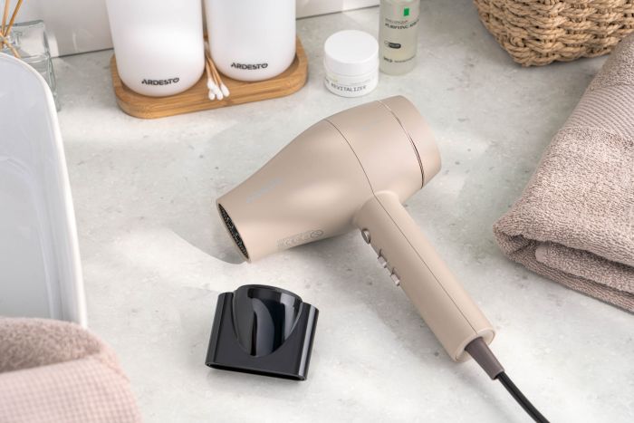 Фен ARDESTO Pearl Cream HD-Y700PERL, 1800-2000Вт, 2 швидкості, 3 темп.режими, бежевий