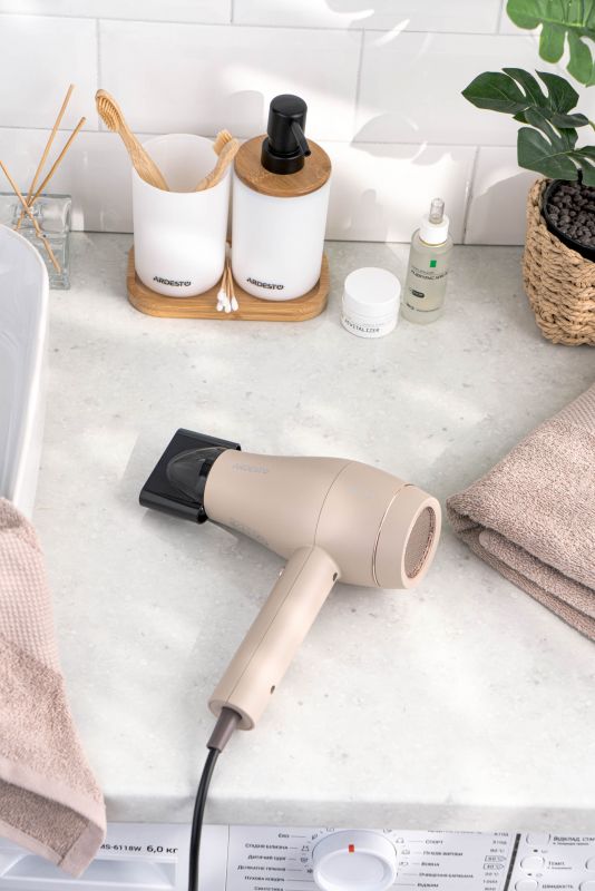 Фен ARDESTO Pearl Cream HD-Y700PERL, 1800-2000Вт, 2 швидкості, 3 темп.режими, бежевий