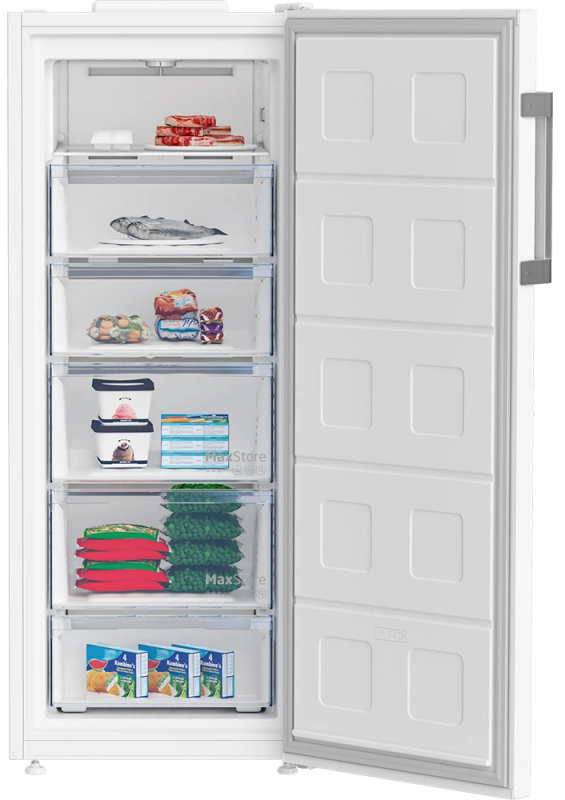 Морозильна камера Beko, 152x60x71, 220л, 1дв., E, NF, білий