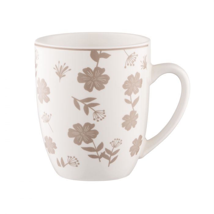 Набір чашок ARDESTO Ravenna, 4шт., 360мл, порцеляна, біло-бежевий