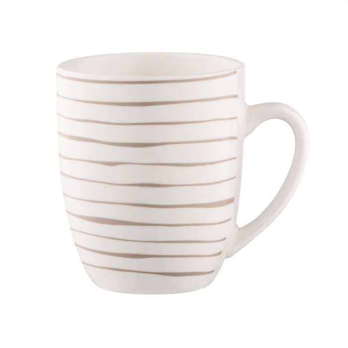 Набір чашок ARDESTO Ravenna, 4шт., 360мл, порцеляна, біло-бежевий