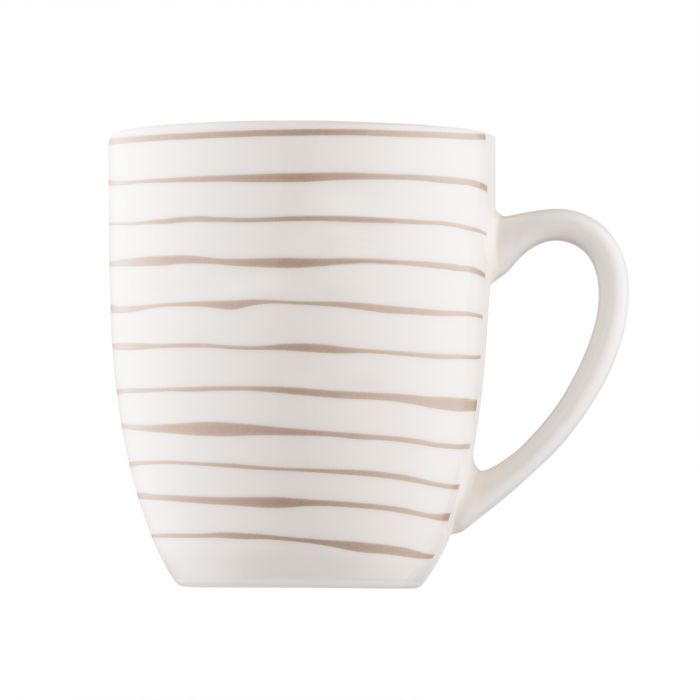 Набір чашок ARDESTO Ravenna, 4шт., 360мл, порцеляна, біло-бежевий