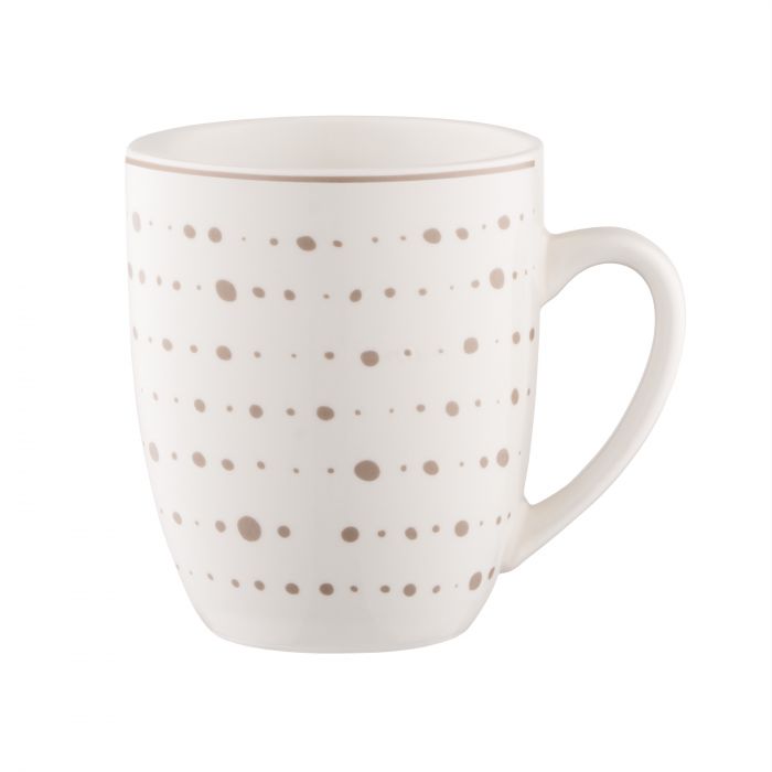 Набір чашок ARDESTO Ravenna, 4шт., 360мл, порцеляна, біло-бежевий
