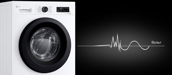 Пральна машина LG фронтальна, 7кг, 1200, A, 44см, дисплей, пара, інвертор, білий