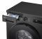 Пральна машина LG фронтальна, 9кг, 1400, A, 55см, дисплей, пара, інвертор, чорний