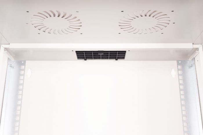 Шафа DIGITUS 19", 12U, SOHO PRO, перфоровані двері, 540x400 мм, 60кг максимально, сіра