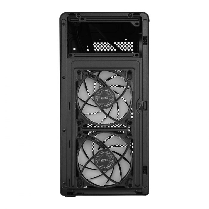 Корпус 2E Credo Plus V350BG без БЖ, 1xUSB3.0, 1х USB 2.0, 1xUSB Type-C, 3x120мм ARGB, VGA 350мм, LCS ready, контролер з пультом, TG Side Panel, mATX, чорний